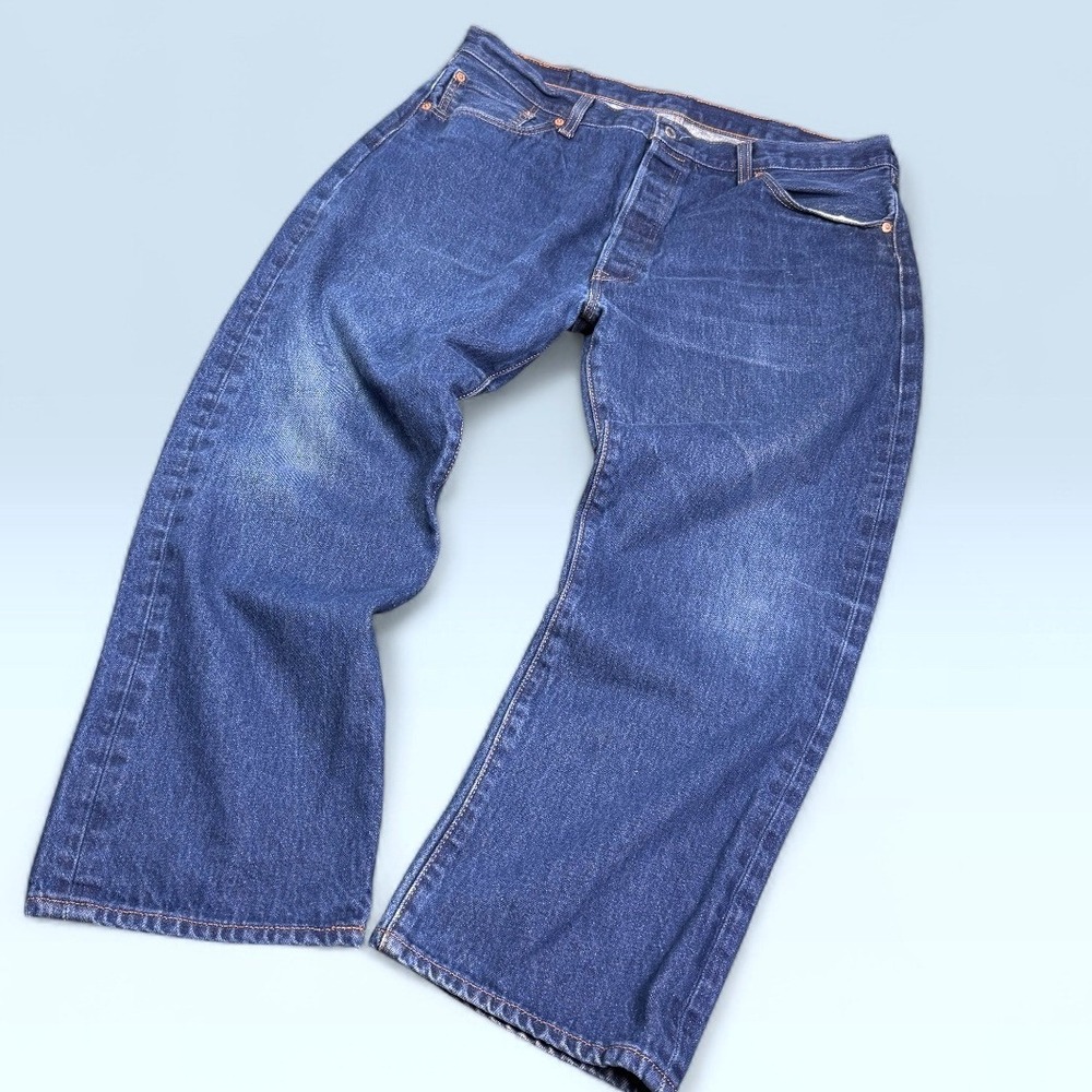 Levi's 501 Original Fit Jeans Men 40x30 (38) Blue Denim Medium Wash Button Fly